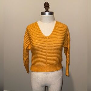 Cropped Ribbed Sweater